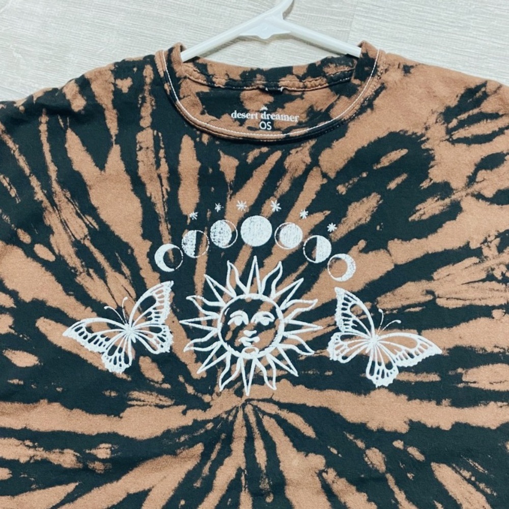 NWOT PacSun Oversized Butterfly Tie-Dye T-Shirt